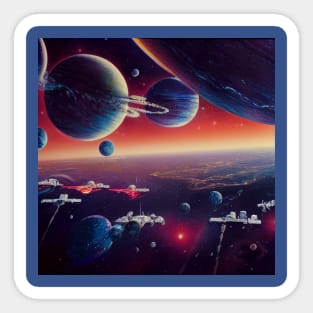 Interplanetary Spaceport Sticker